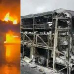 भयावह हादसा : चलती बस में धधकी आग, 21 लोग ज़िन्दा जल गए_दरवाजा जाम हो गया था..